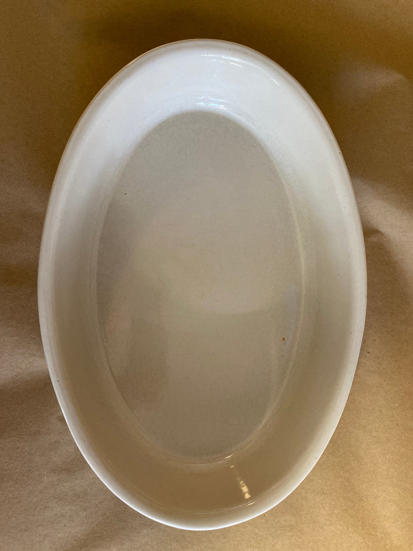 White Oval Baking Dish
