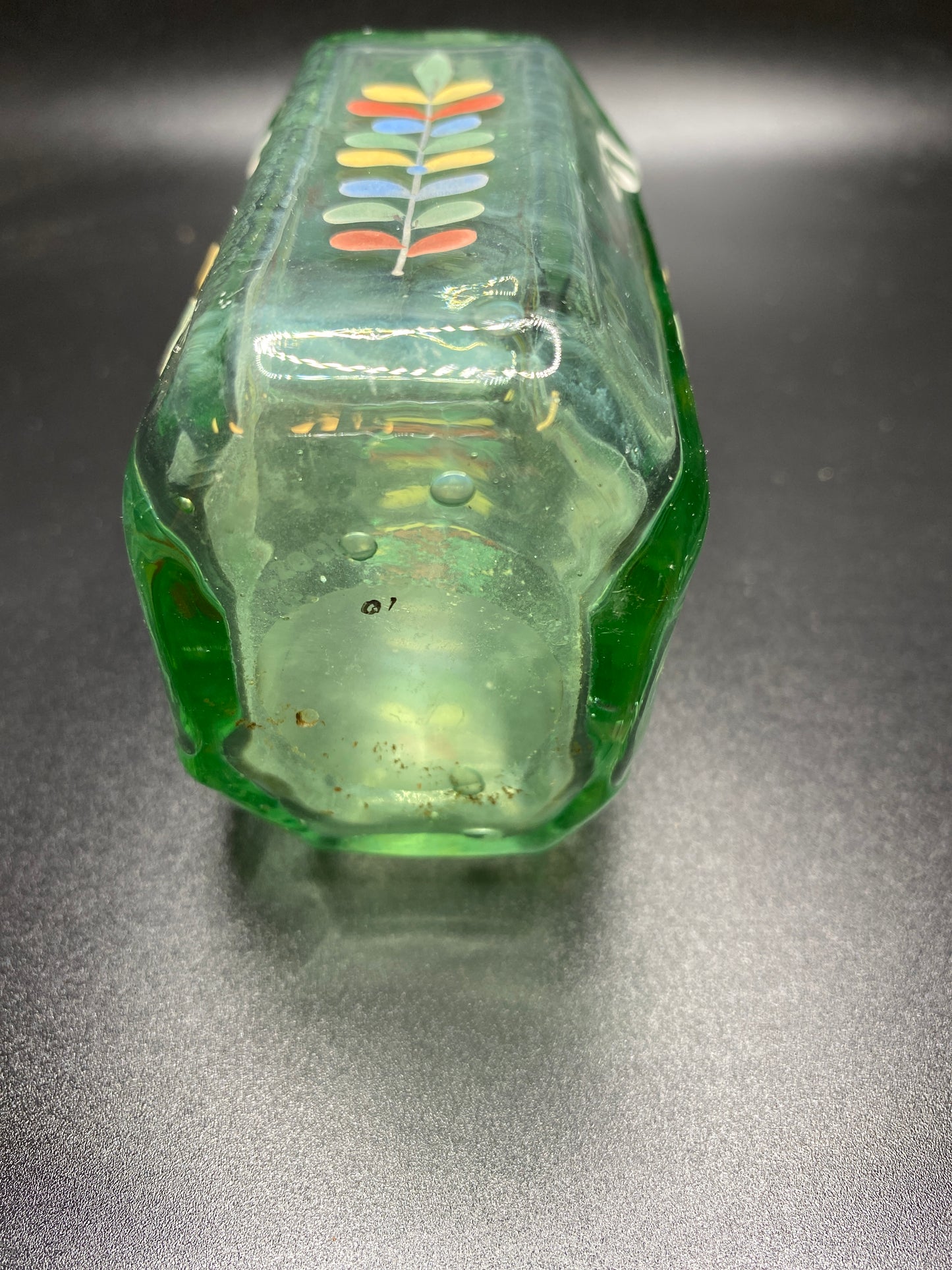 Vtg. Painted Bottle