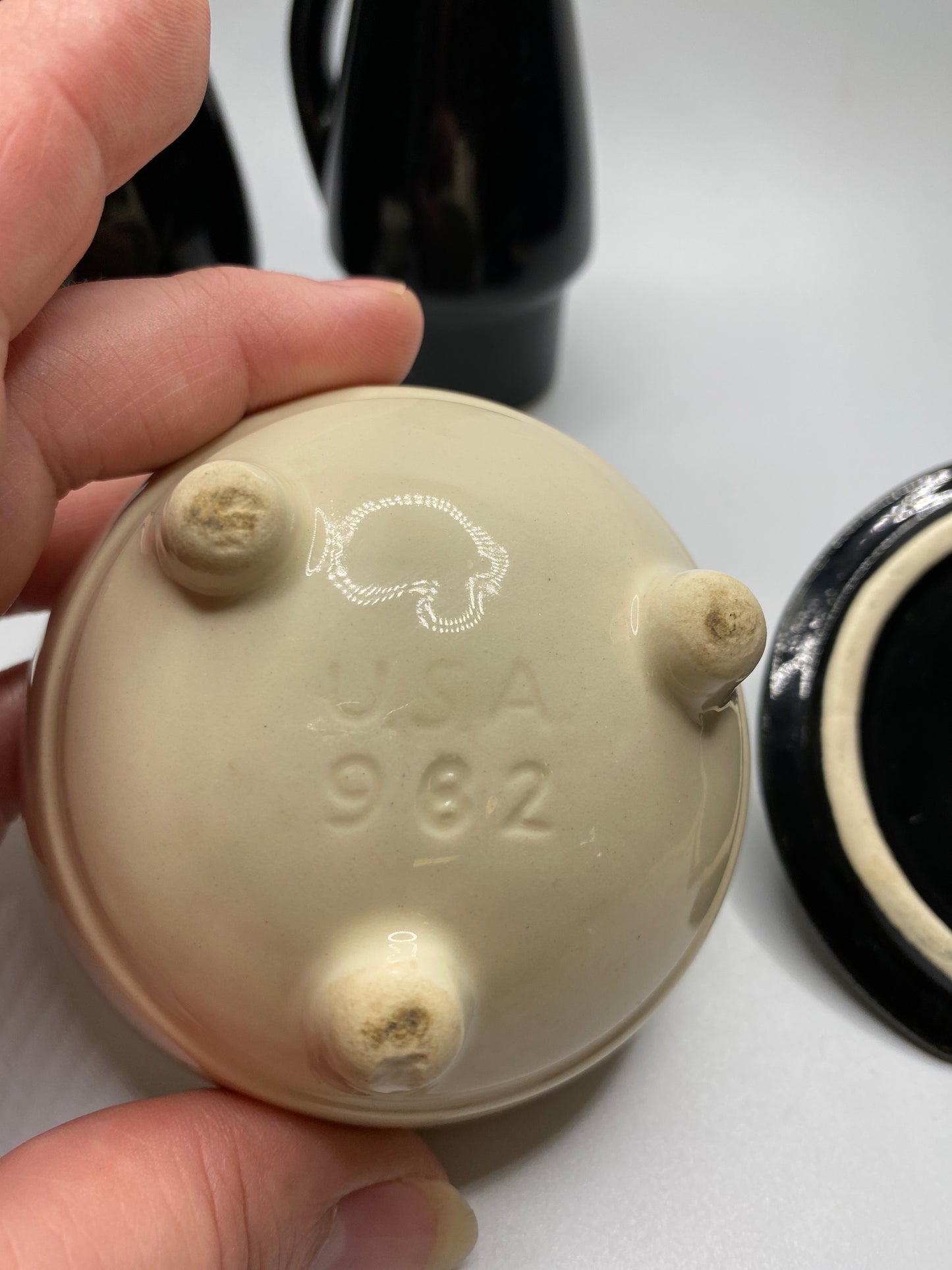 USA Pottery Condiment Set