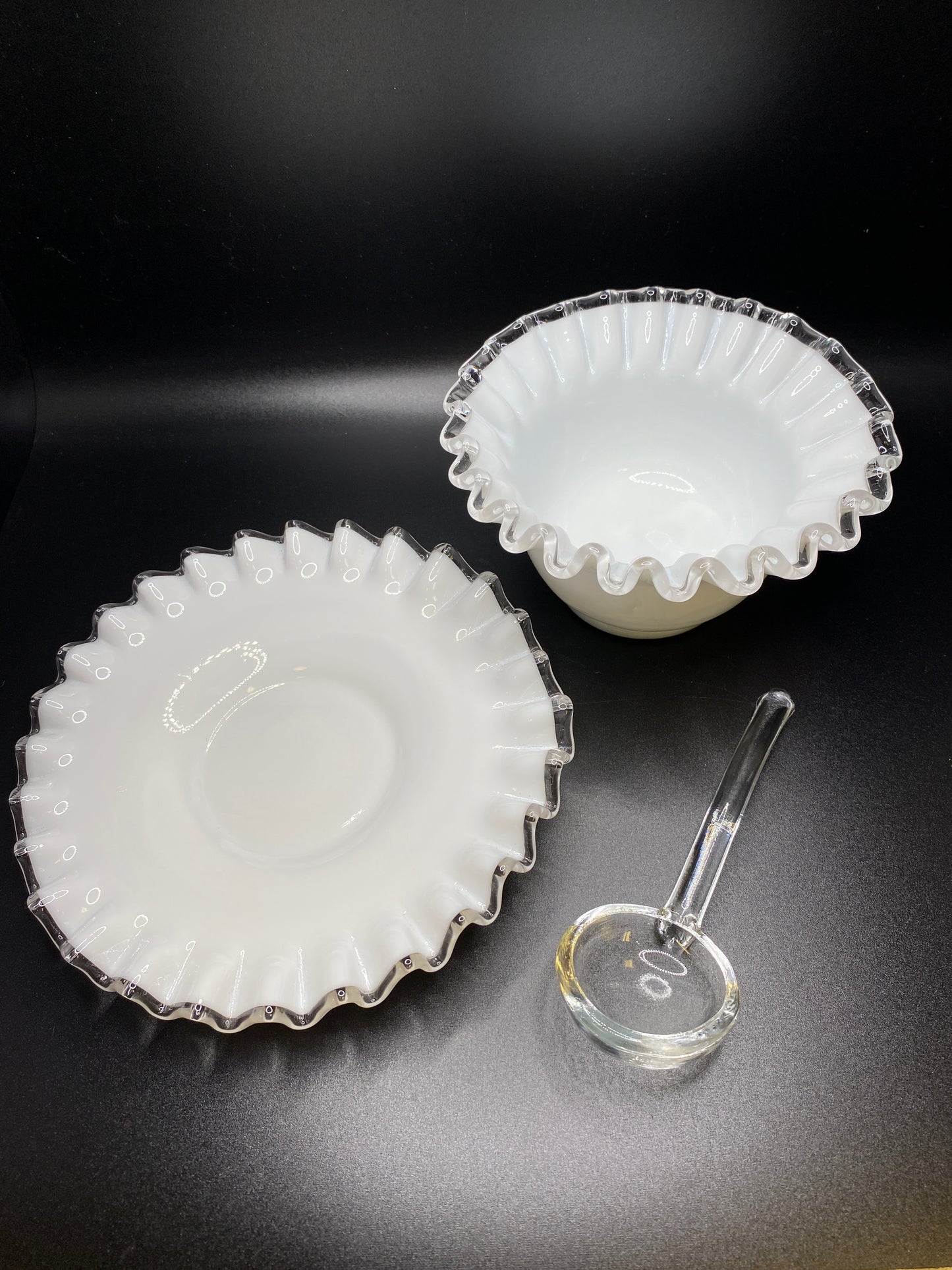 Vtg. Fenton Silver Crest