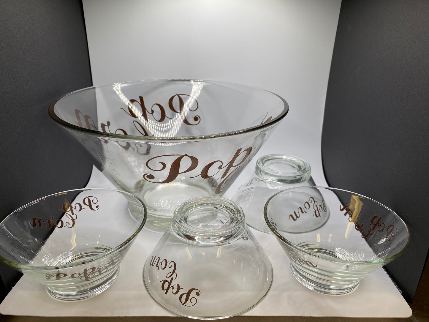 Vtg. Popcorn Bowls 5pc. Set