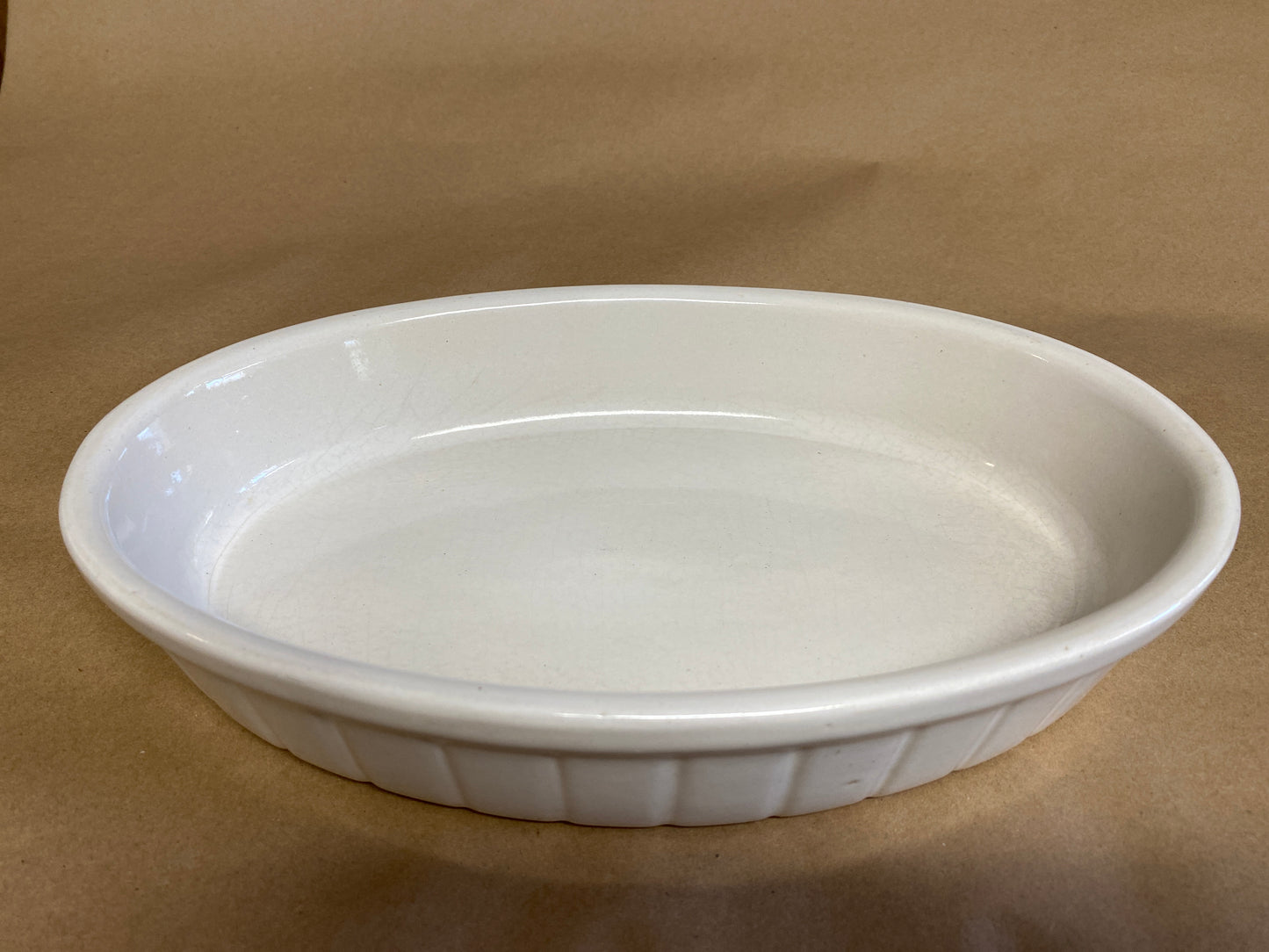 White Oval Baking Dish