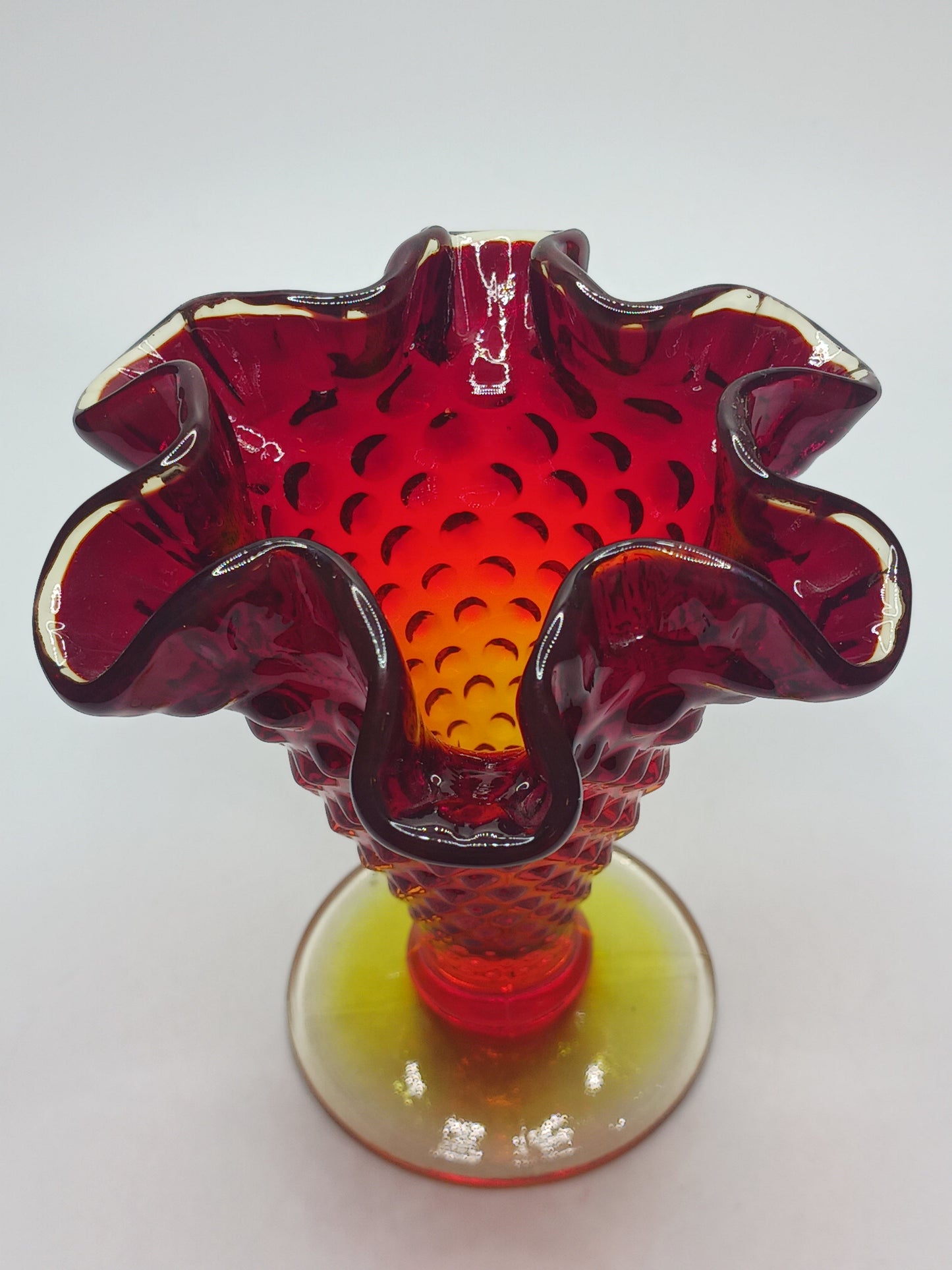 Fenton Amberina Vase