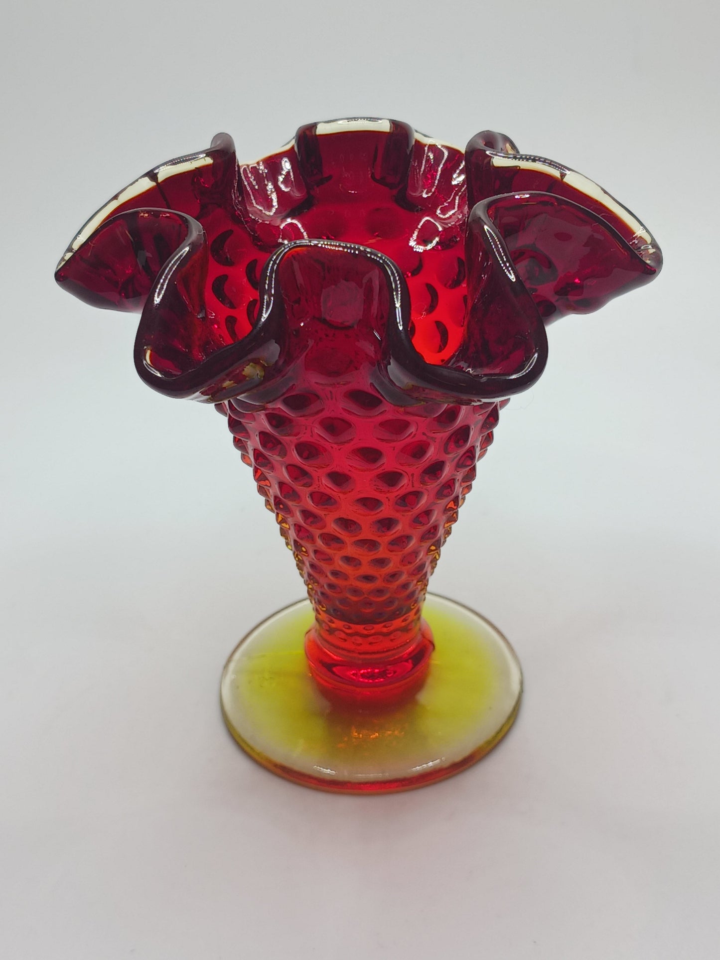 Fenton Amberina Vase