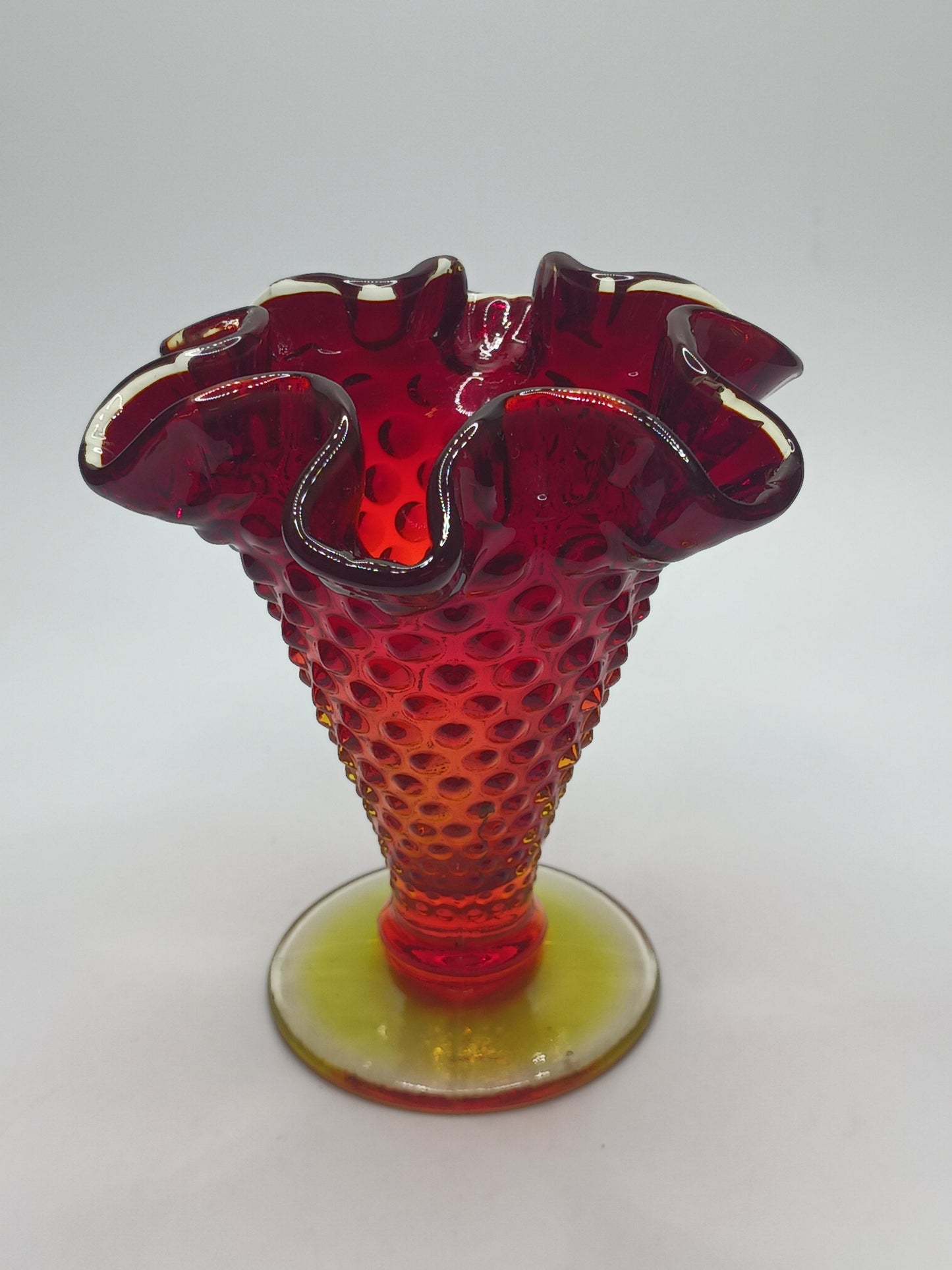 Fenton Amberina Vase