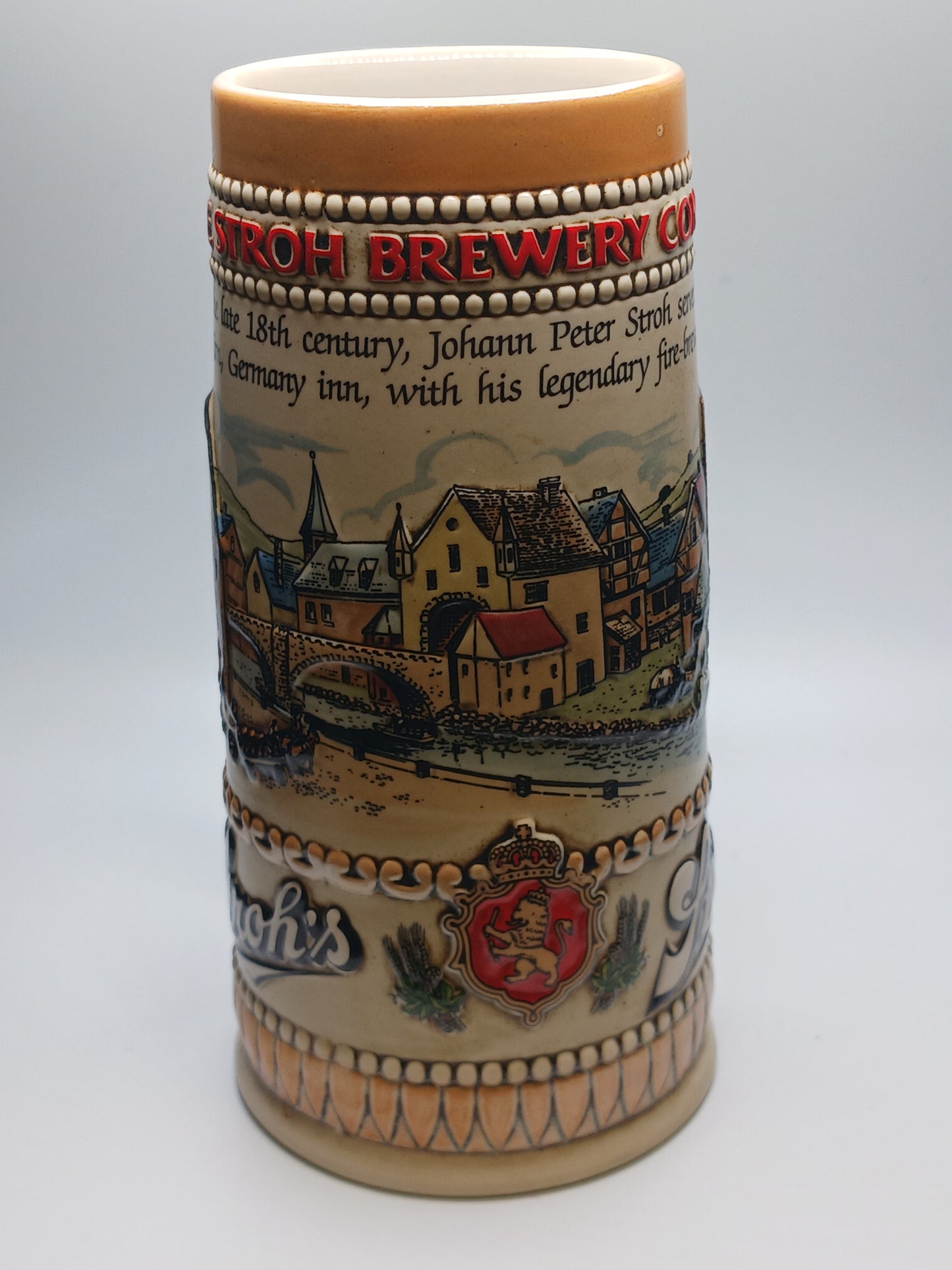 Stroh's Beer Stein