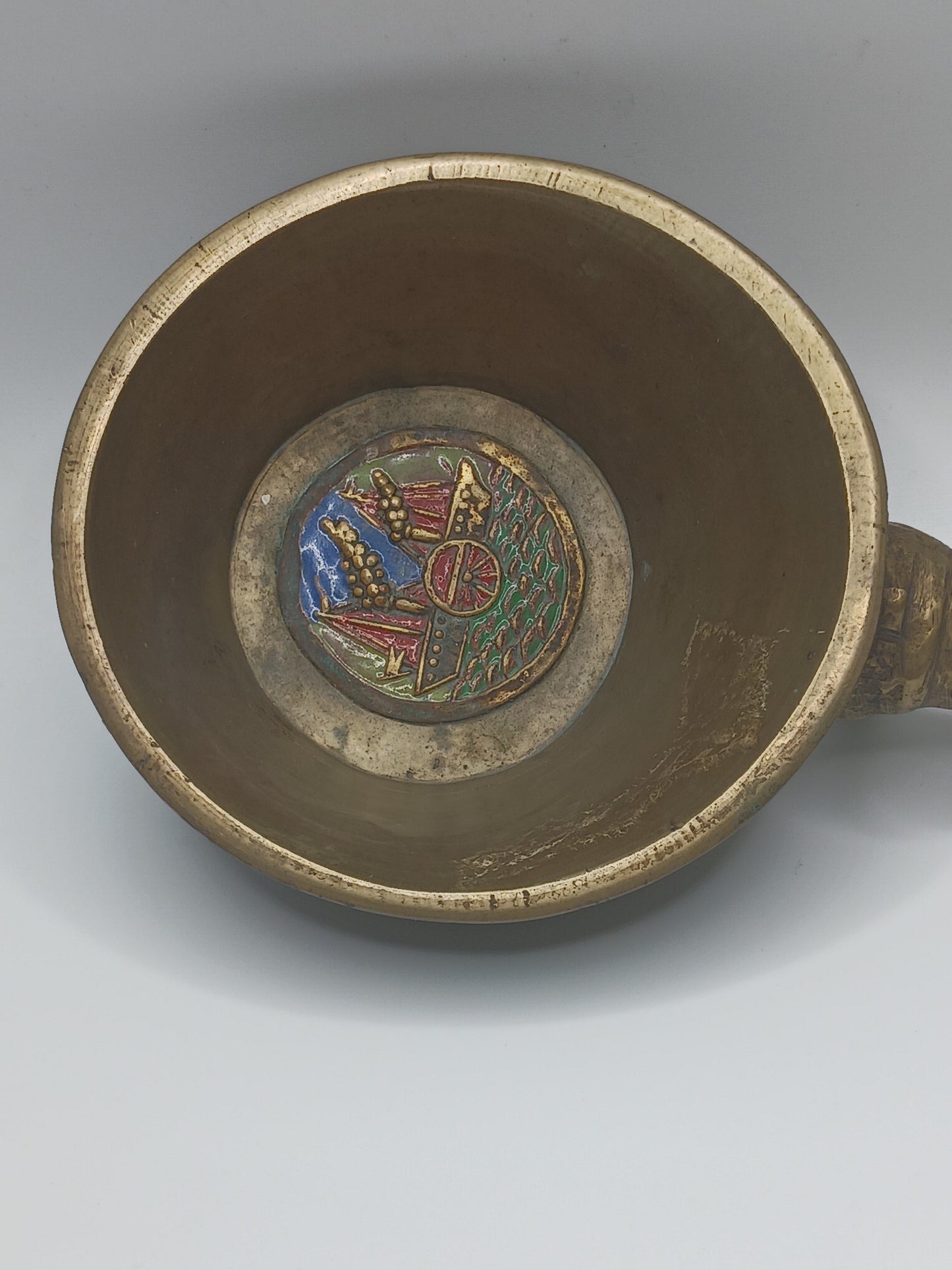 Brass & Enamel Scoop