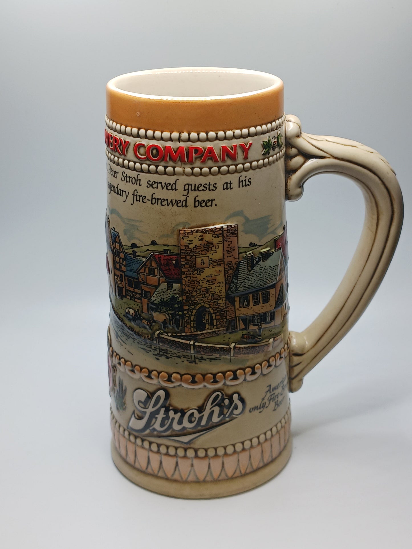Stroh's Beer Stein