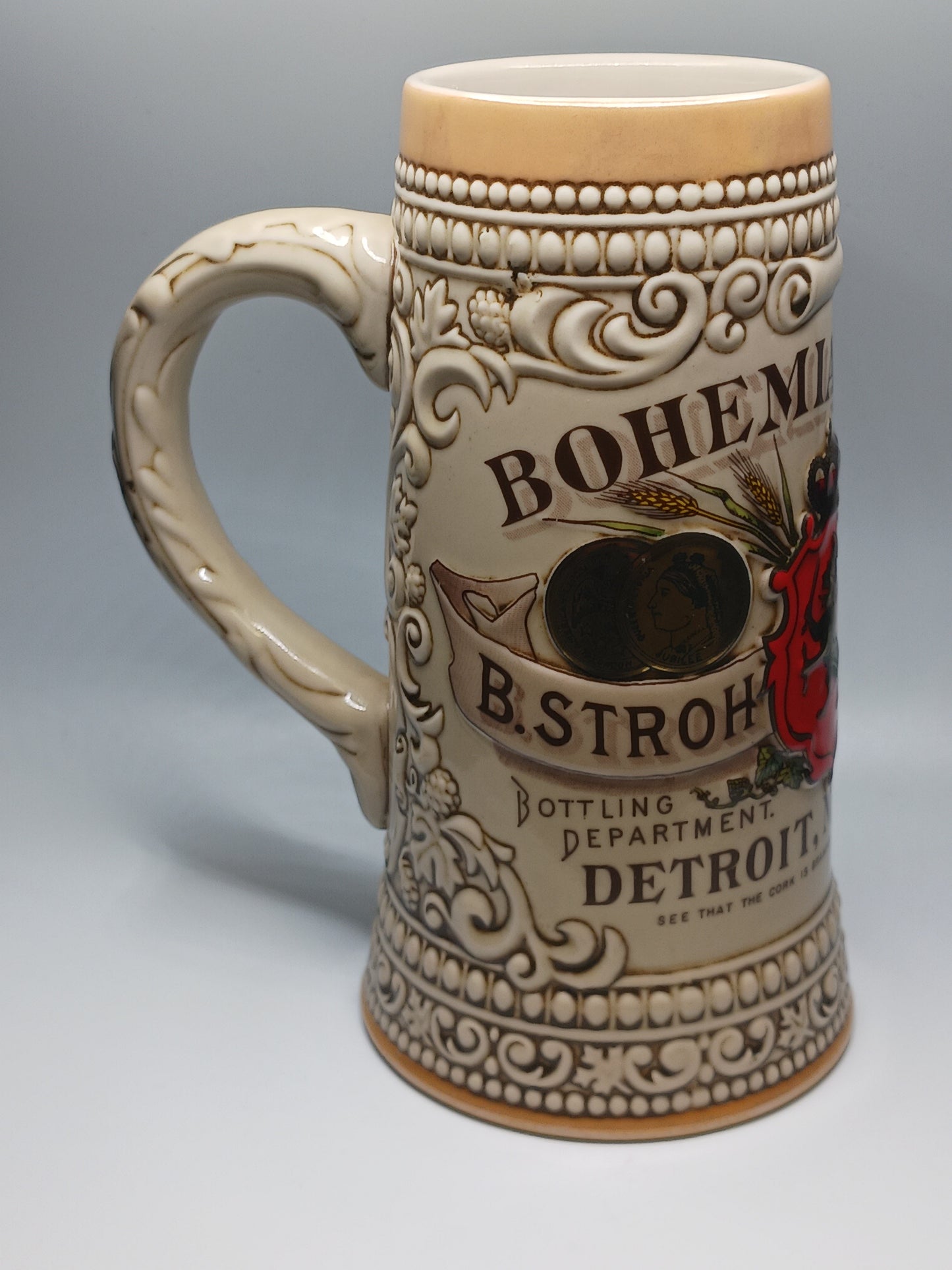 Stroh's Beer Stein