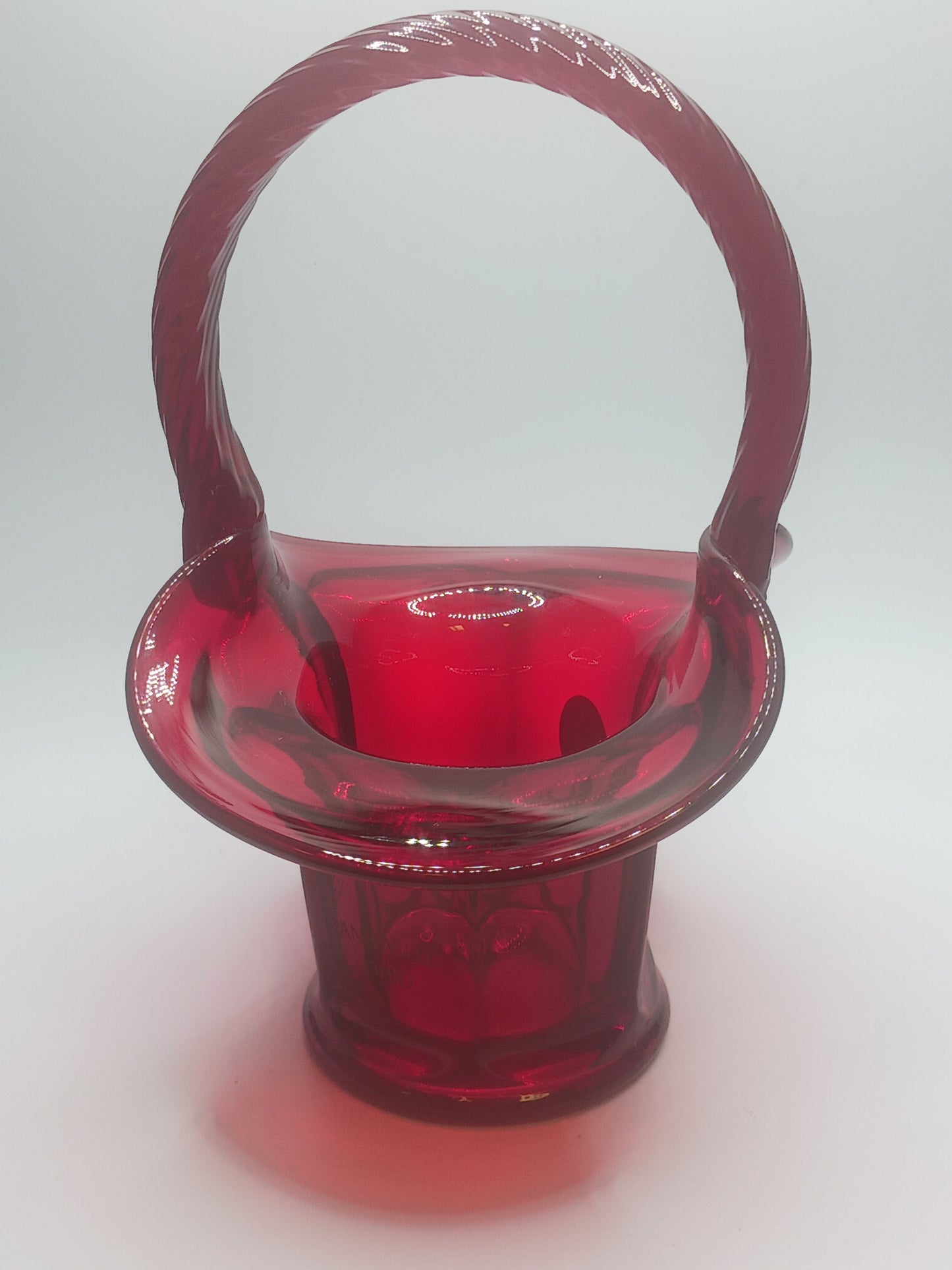 Red Fenton Basket