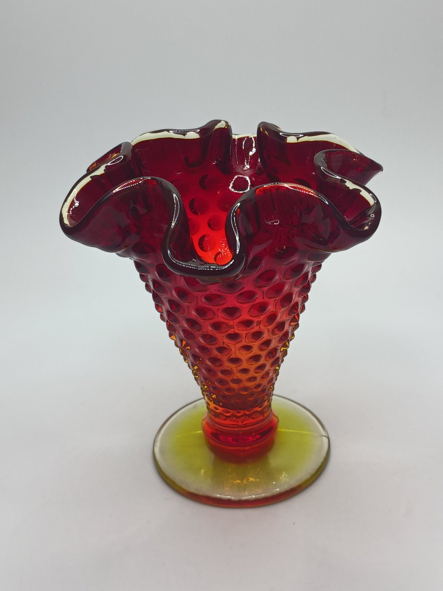 Fenton Amberina Vase