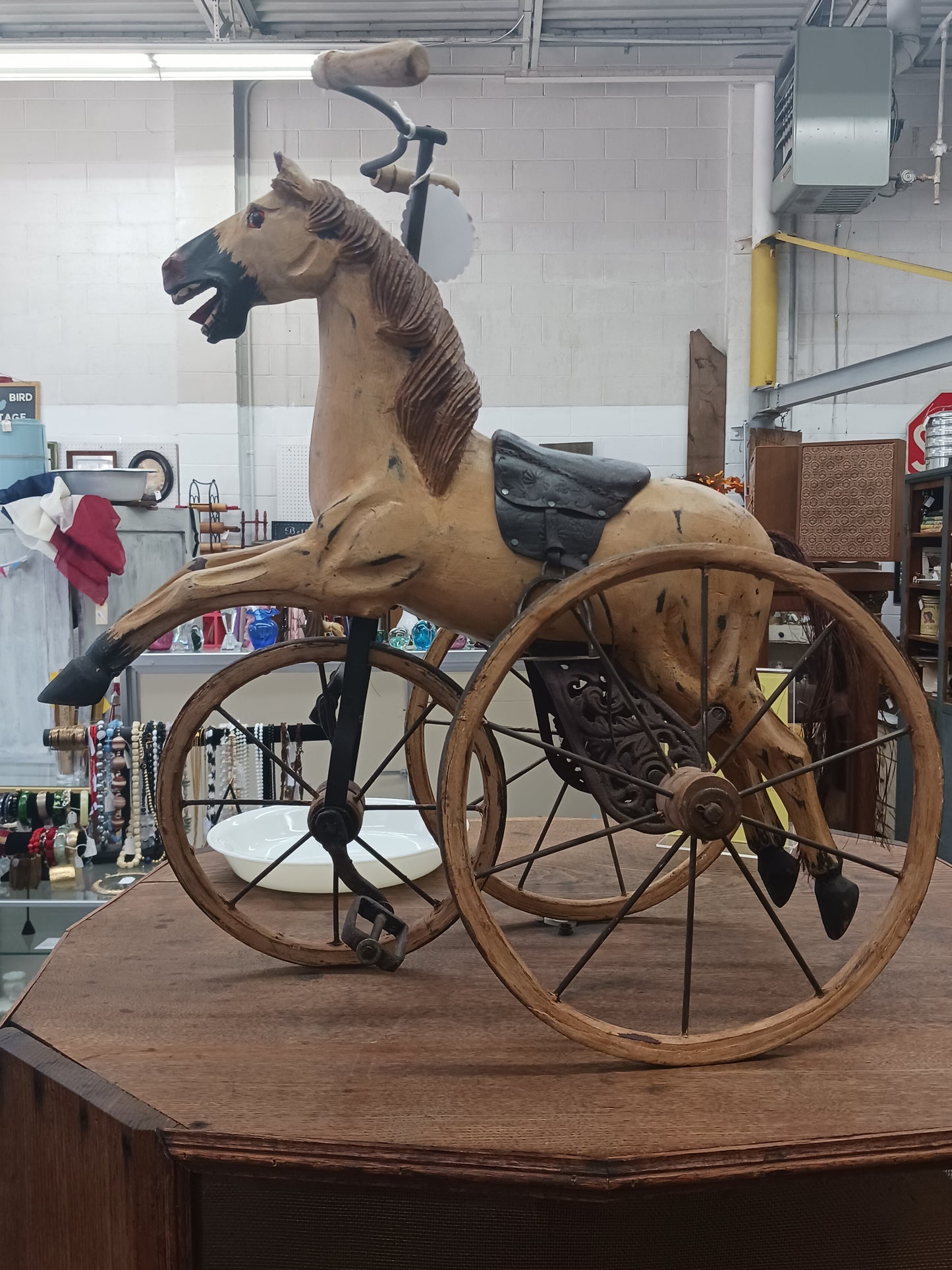 Wooden Horse Tricycle