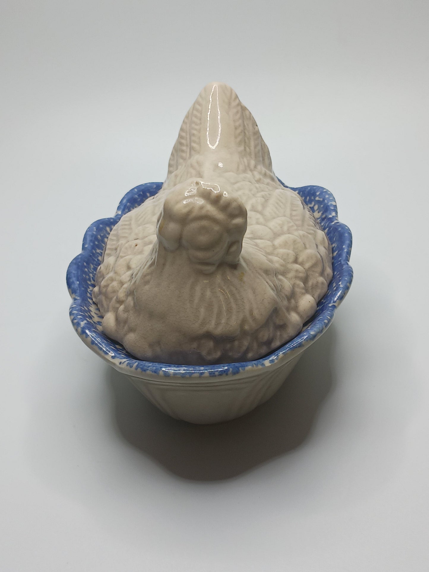 Hen on Nest, Vtg. Pottery