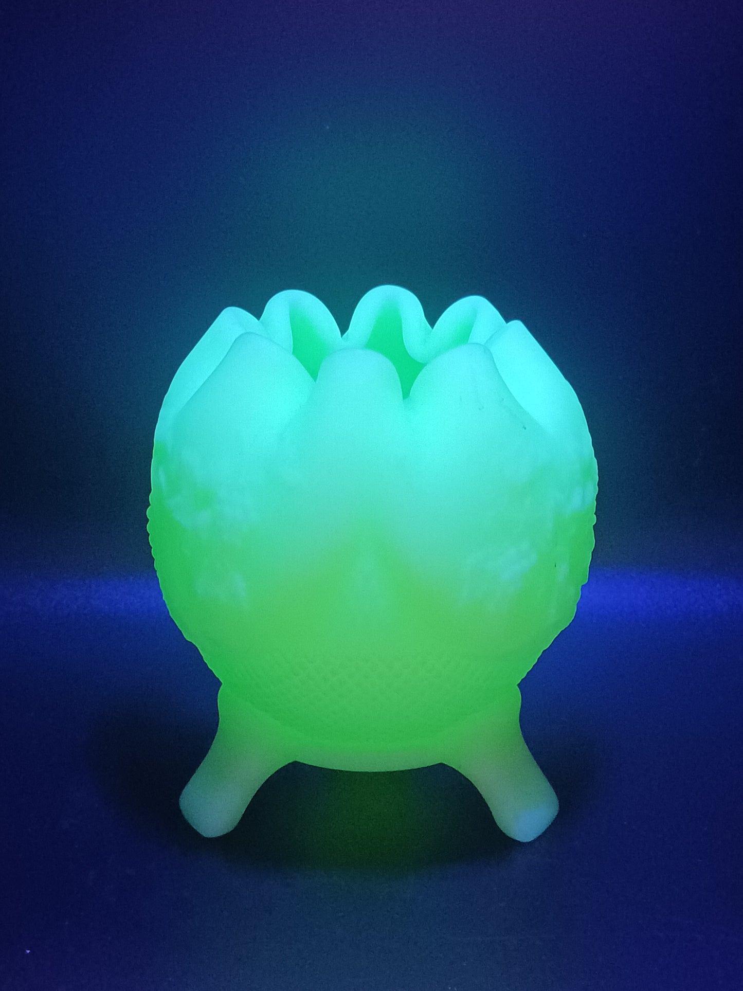 Fenton Footed Rose Bowl