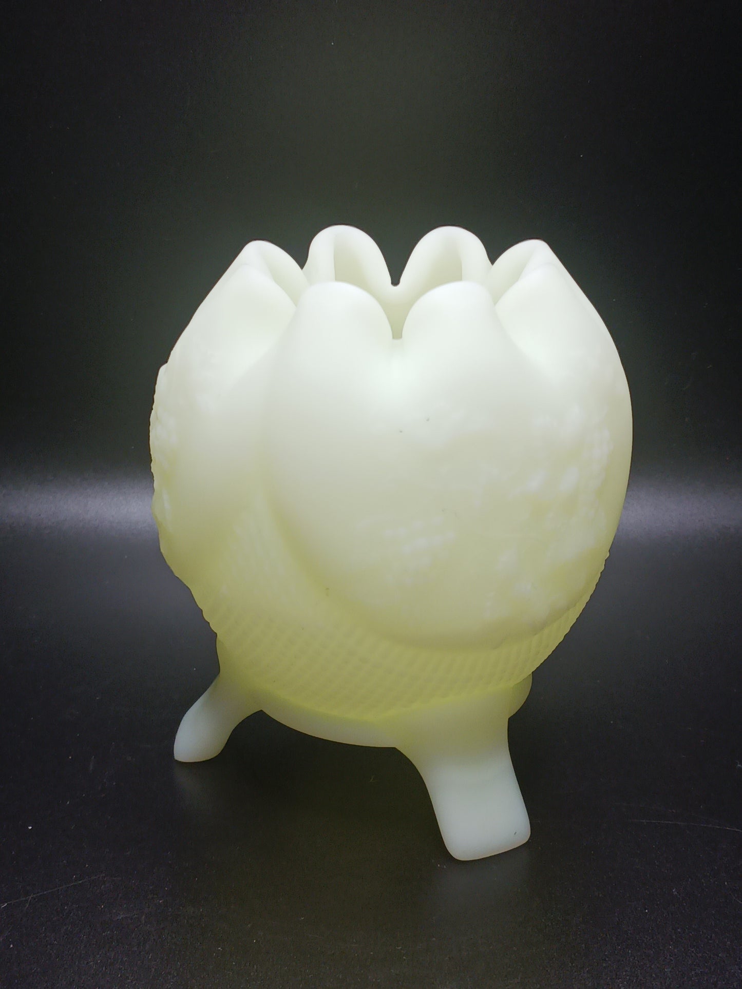 Fenton Footed Rose Bowl