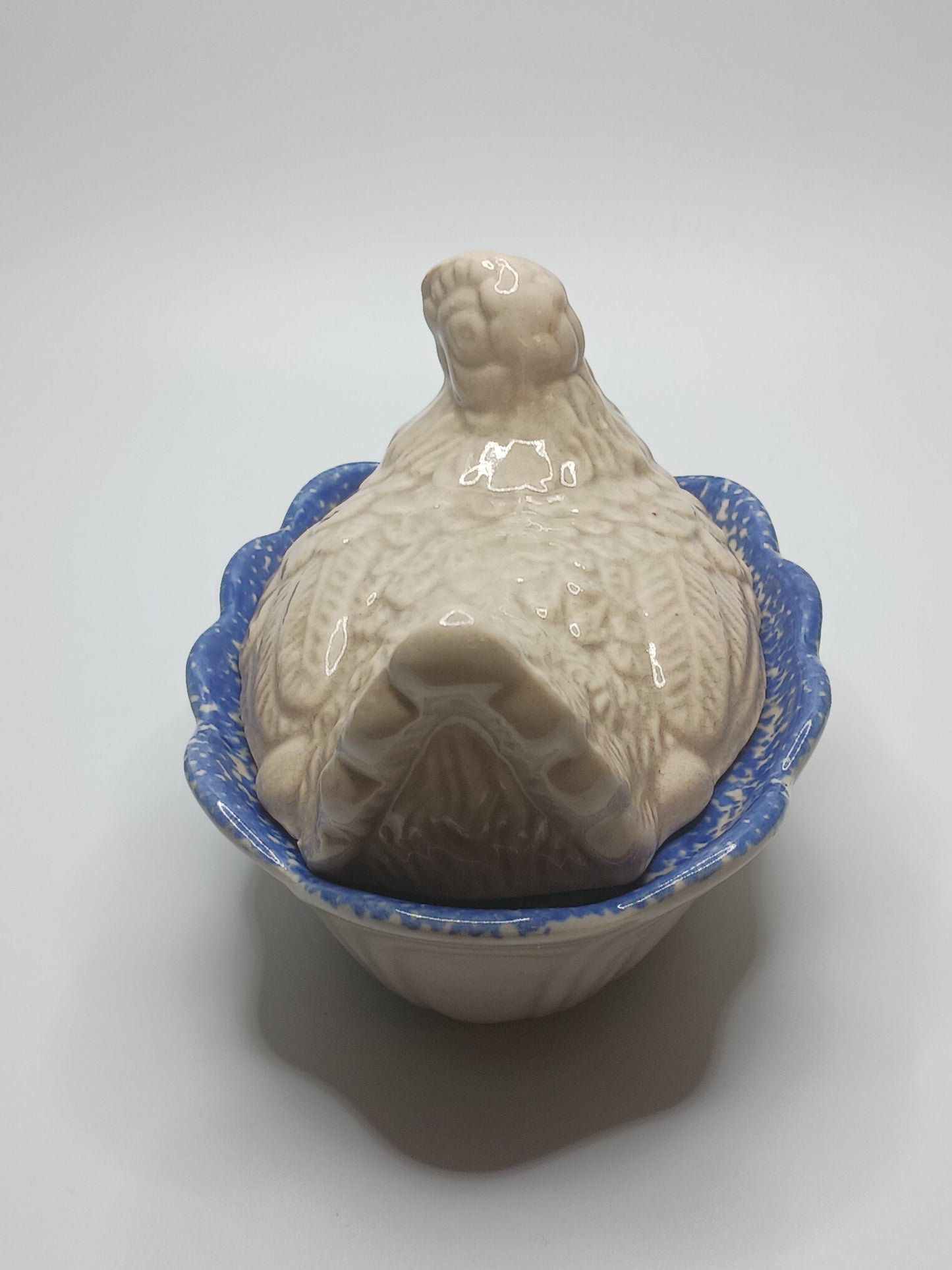 Hen on Nest, Vtg. Pottery