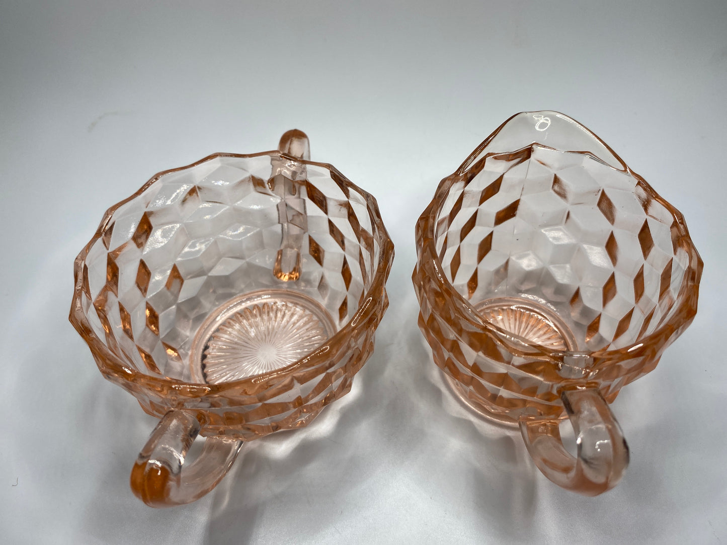 Fostoria Glass, Cream & Sugar