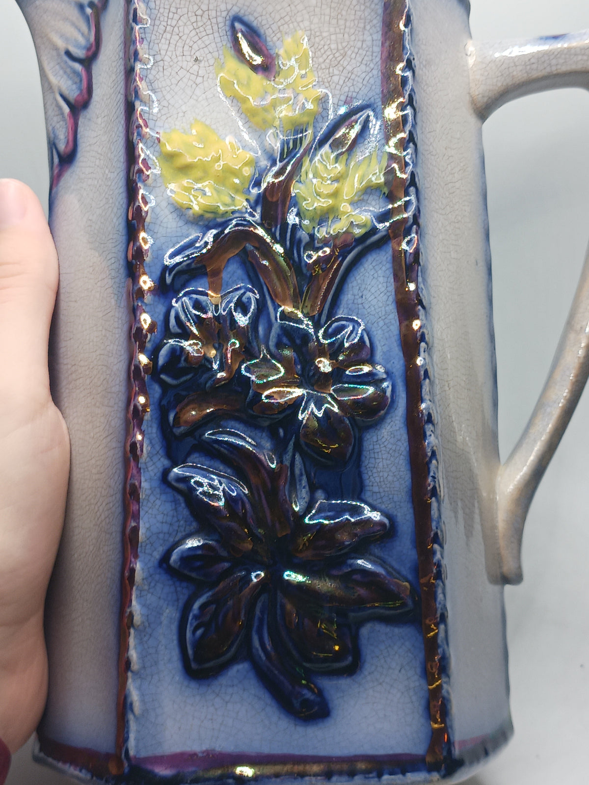 1860's Gaudy Welsh Pitcher