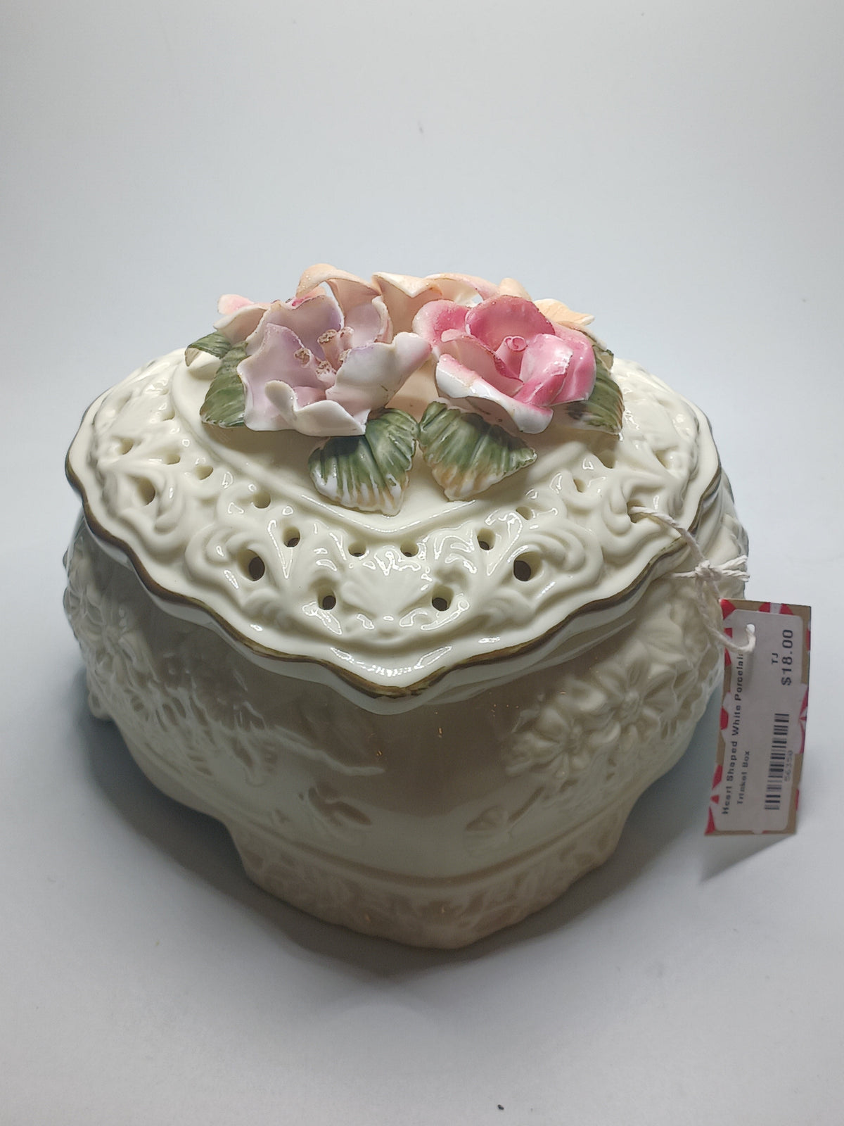 Heart Shaped White Porcelain