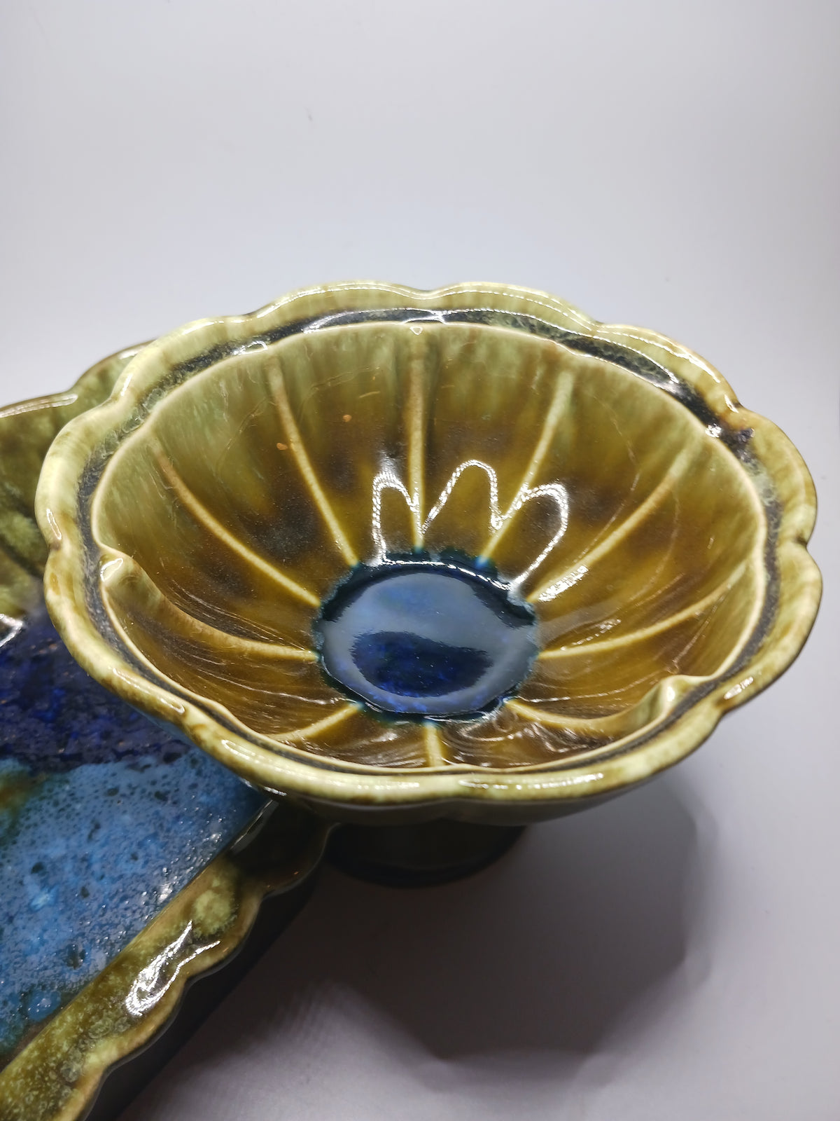 4pc. USA Pottery Relish Dish Set