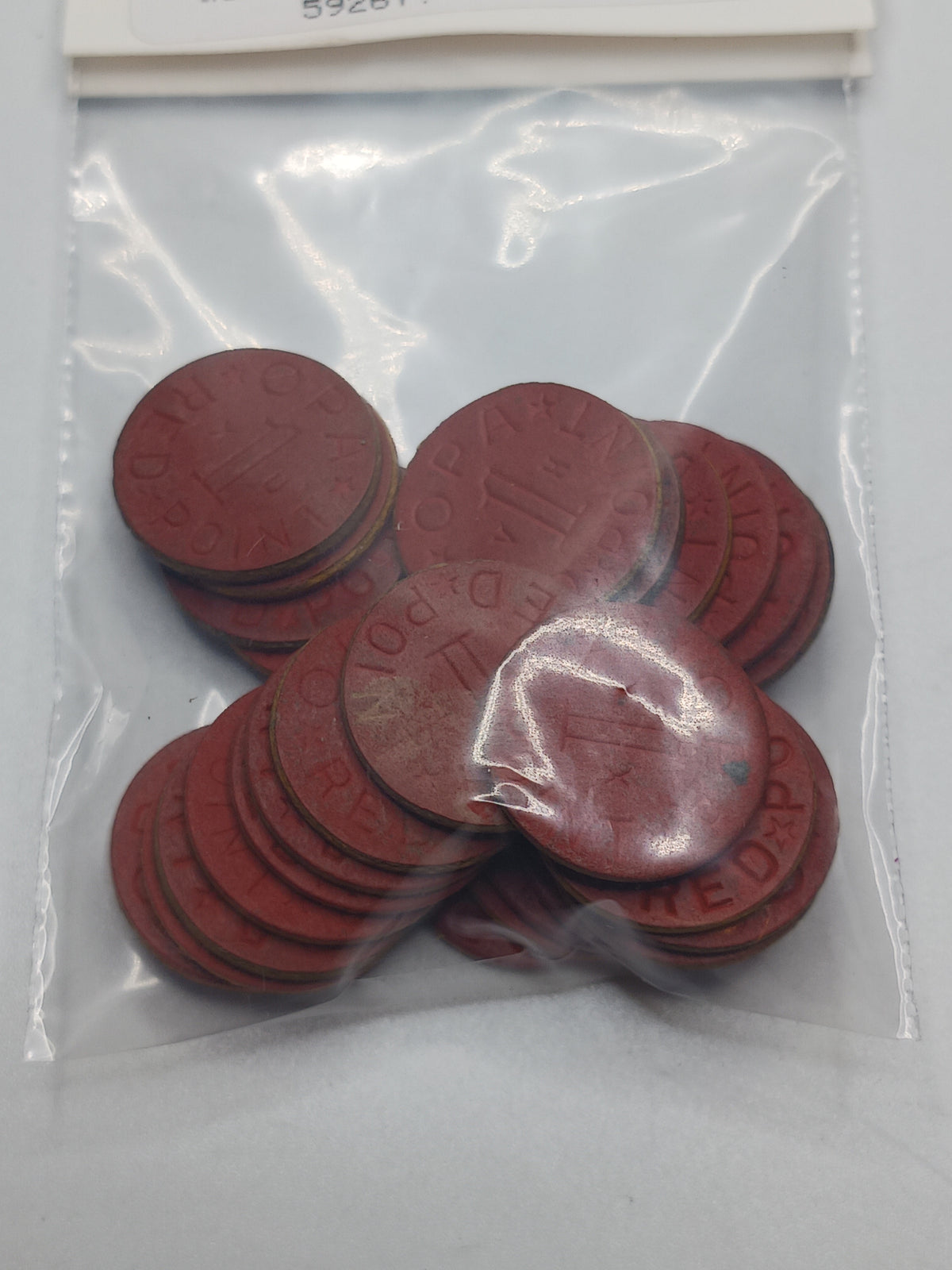 WWII OPA Red Ration Token Set