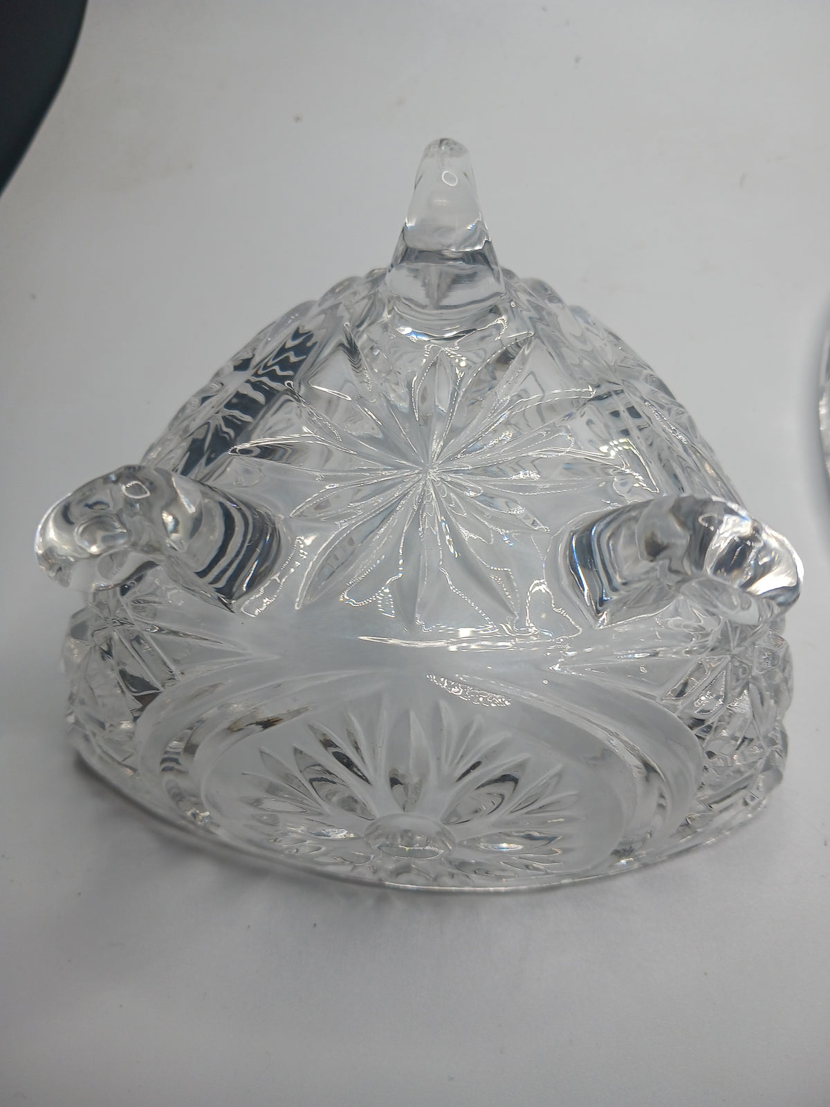 Vtg. Cut Glass Candy Dish