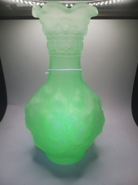 Imperial Glass Raised Grapes Vase