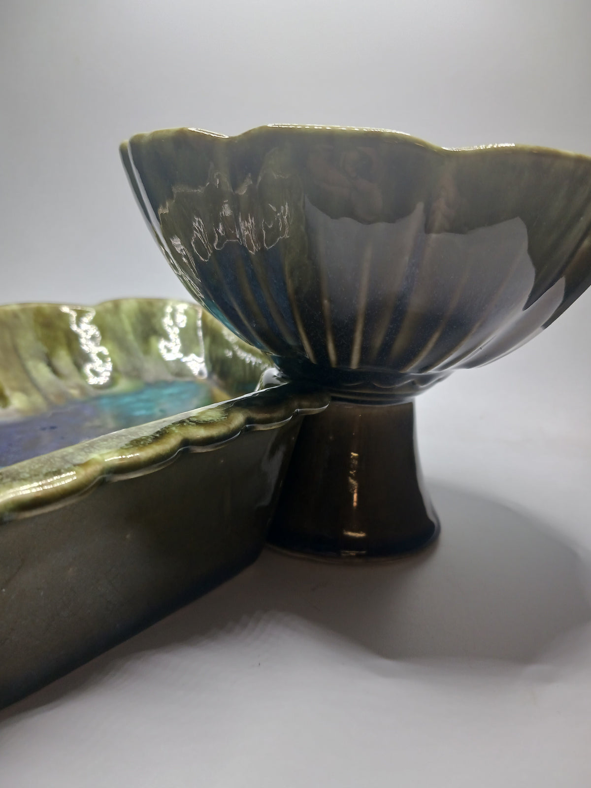 4pc. USA Pottery Relish Dish Set