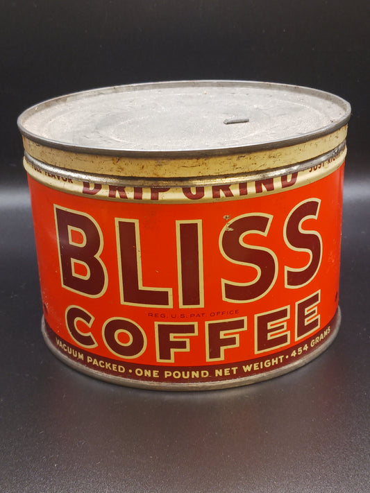 Bliss Coffee Tin (Empty)