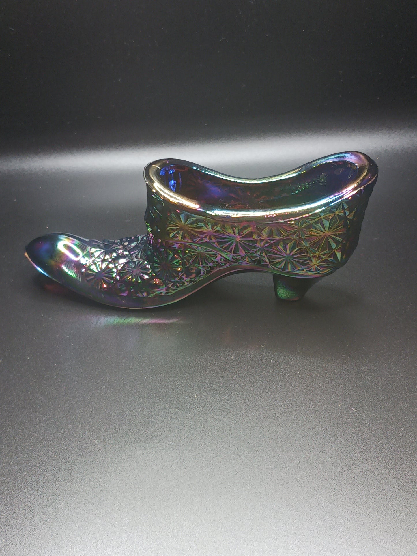 Vtg. LE Smith Glass Shoe