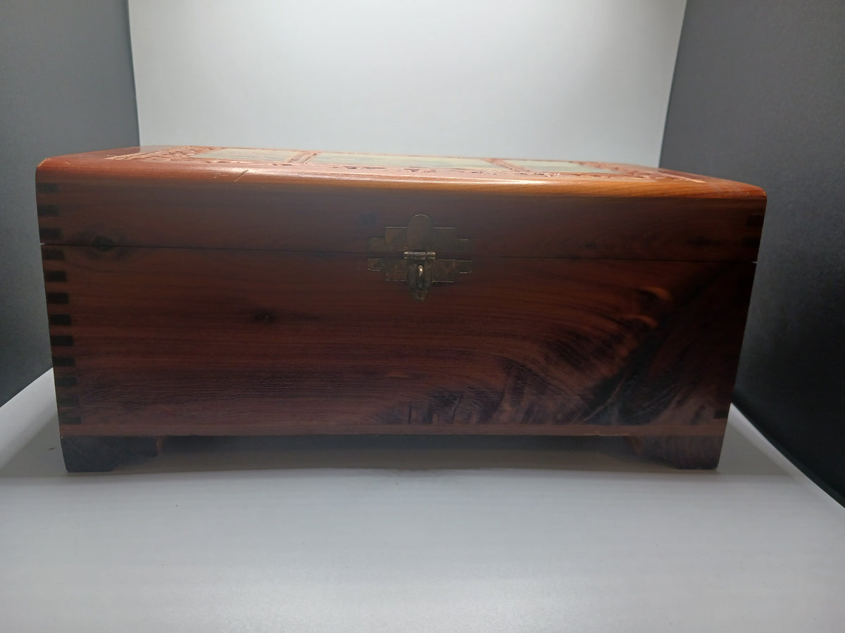 Cedar Box with Landscape Picture