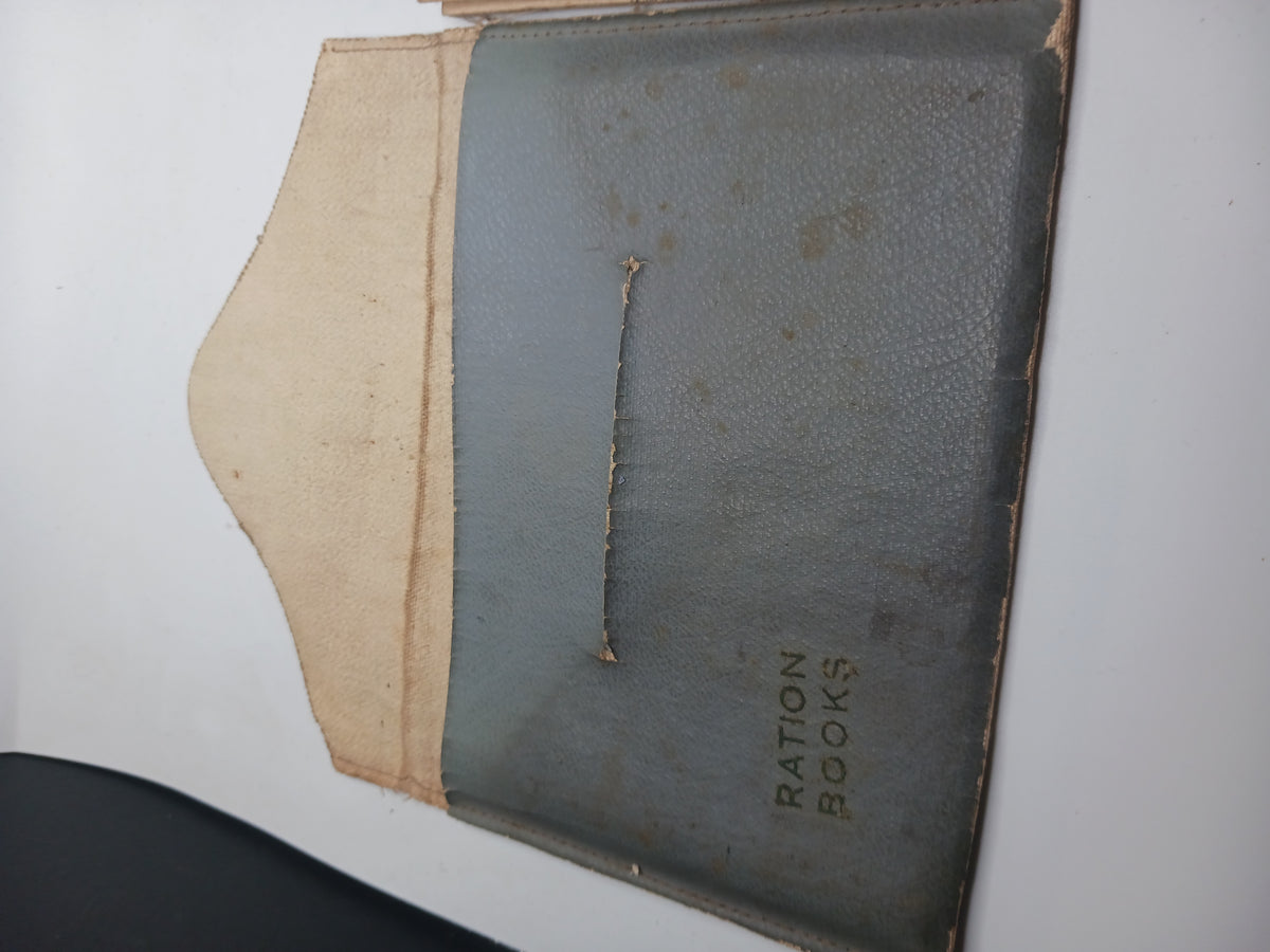 2 Sets WWII Ration Books W/ Pouch
