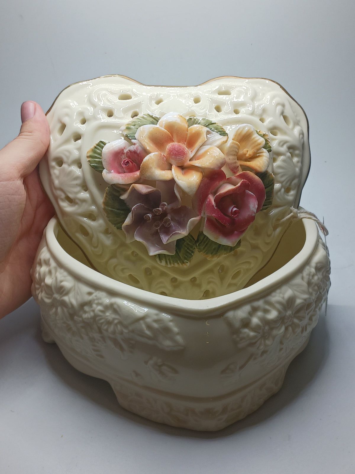 Heart Shaped White Porcelain