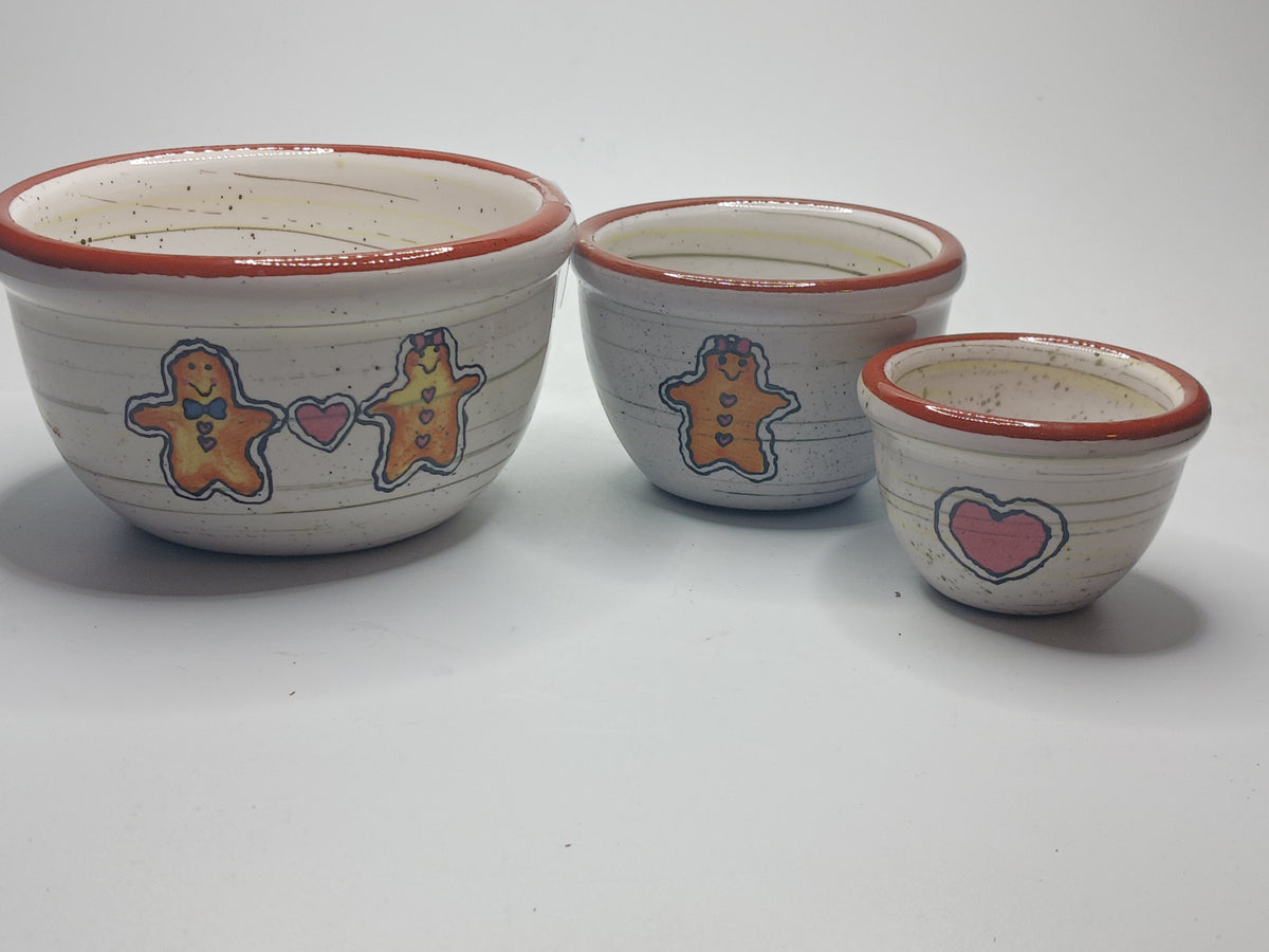 Bearware Pottery 3- Mixing Bowl set