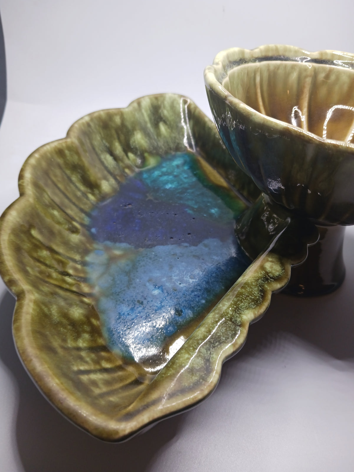 4pc. USA Pottery Relish Dish Set