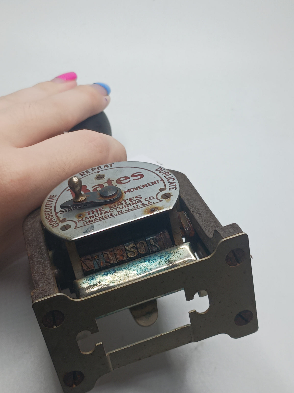 Vtg Bates Numbering Machine