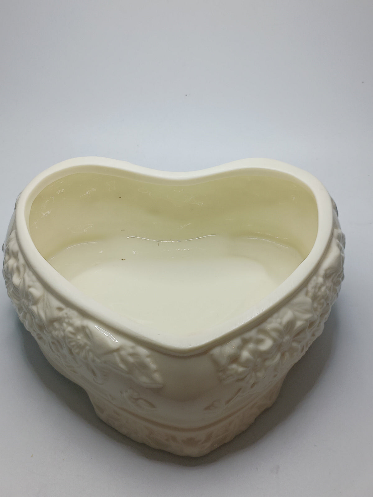 Heart Shaped White Porcelain