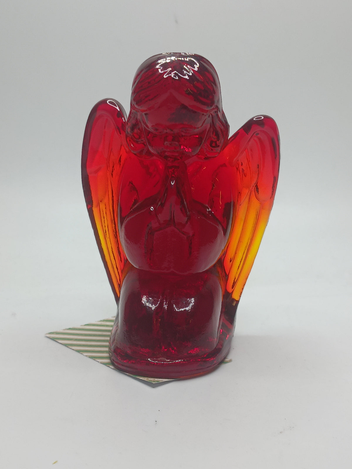 Fenton Glass Amberina Praying Angel