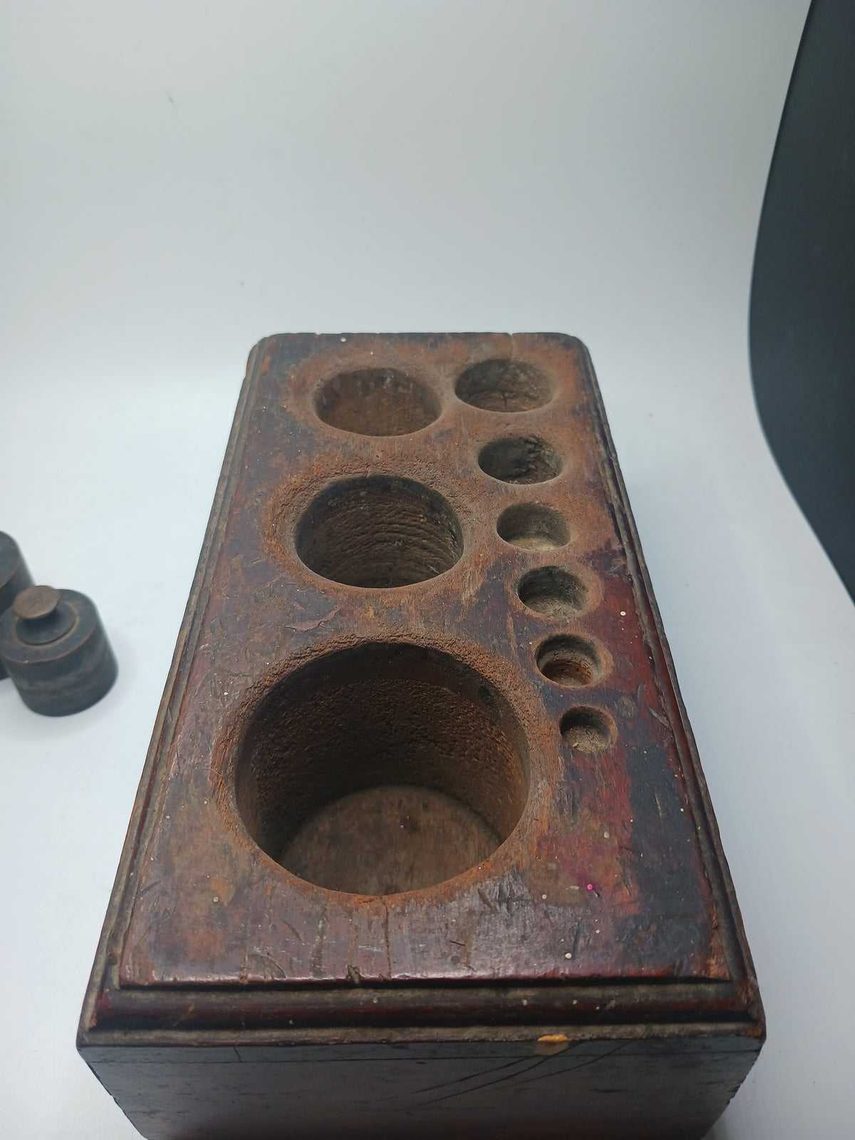 Antique Brass Weight Set