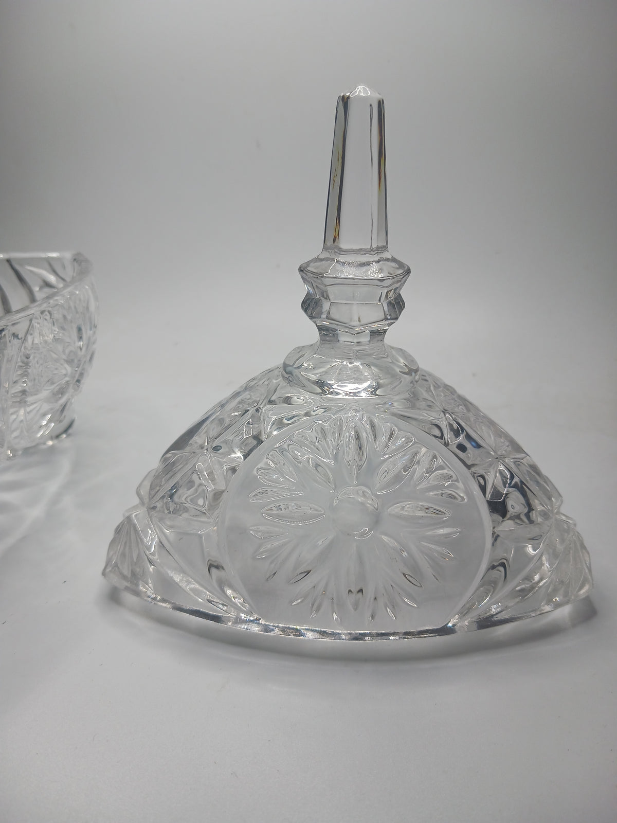 Vtg. Cut Glass Candy Dish