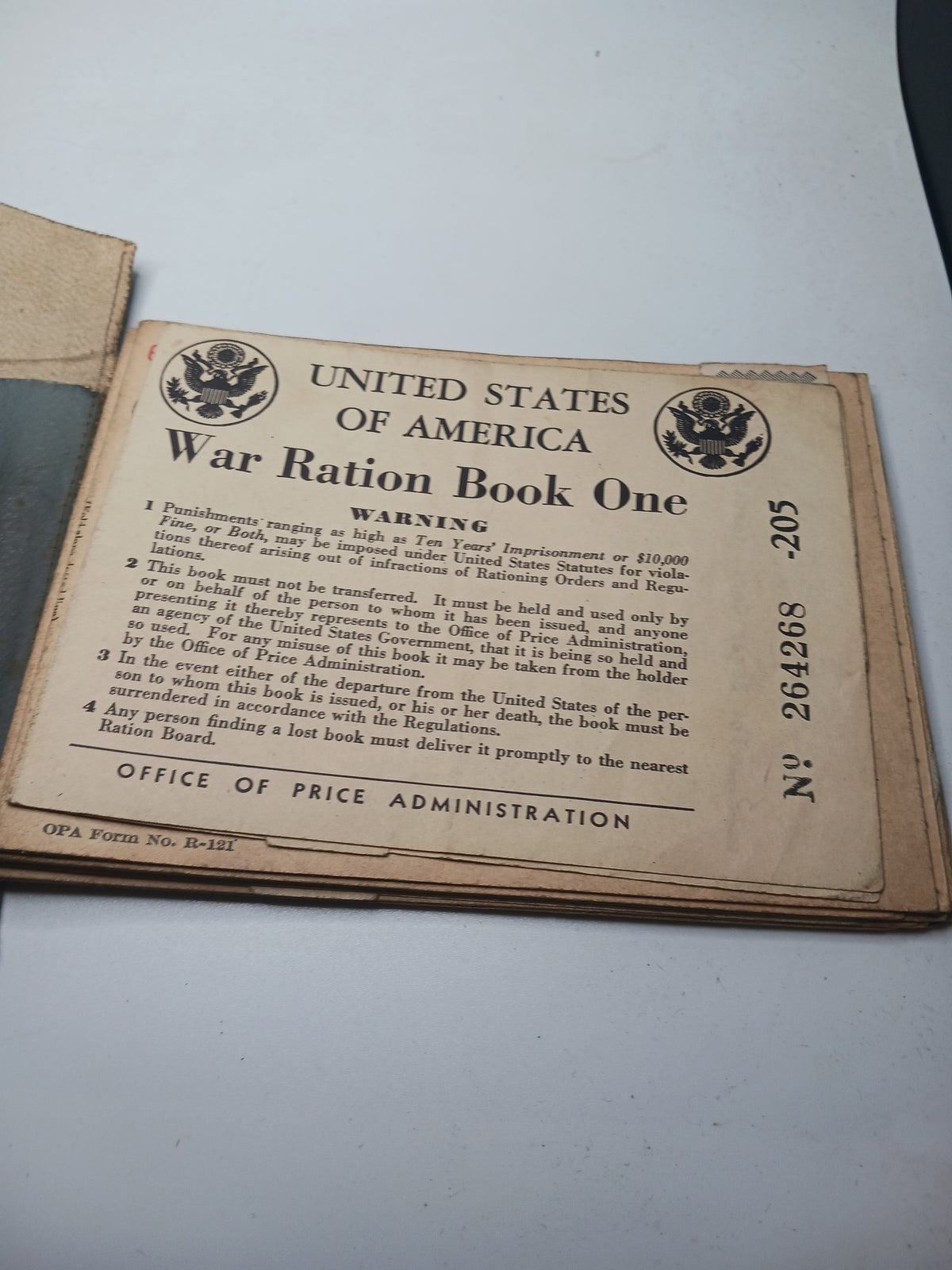 2 Sets WWII Ration Books W/ Pouch