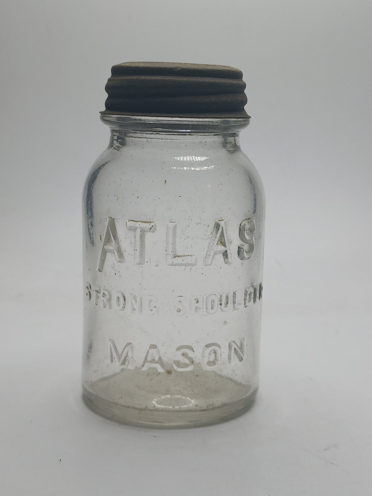 Atlas Mason Jar Glass Coin Bank