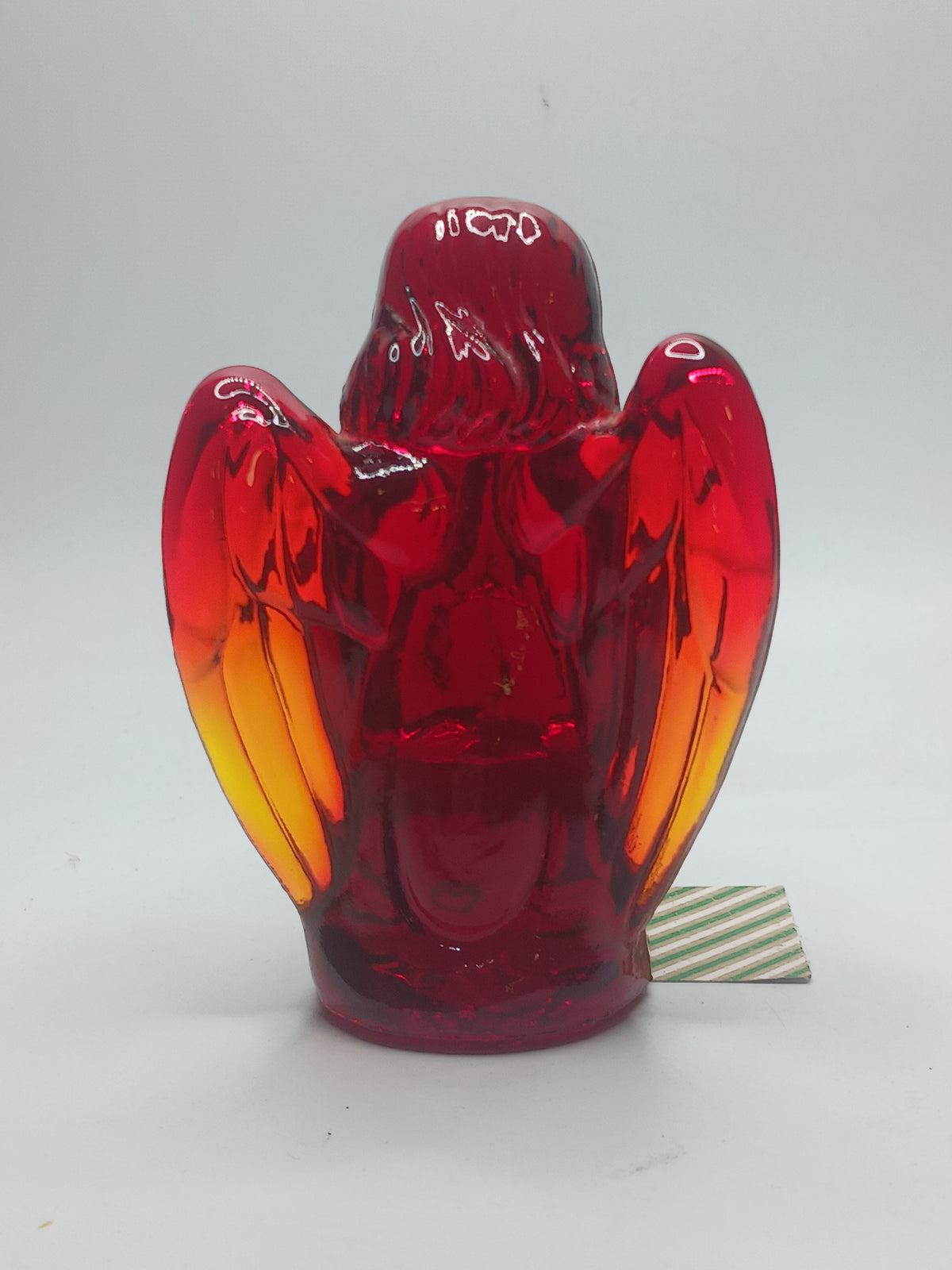Fenton Glass Amberina Praying Angel