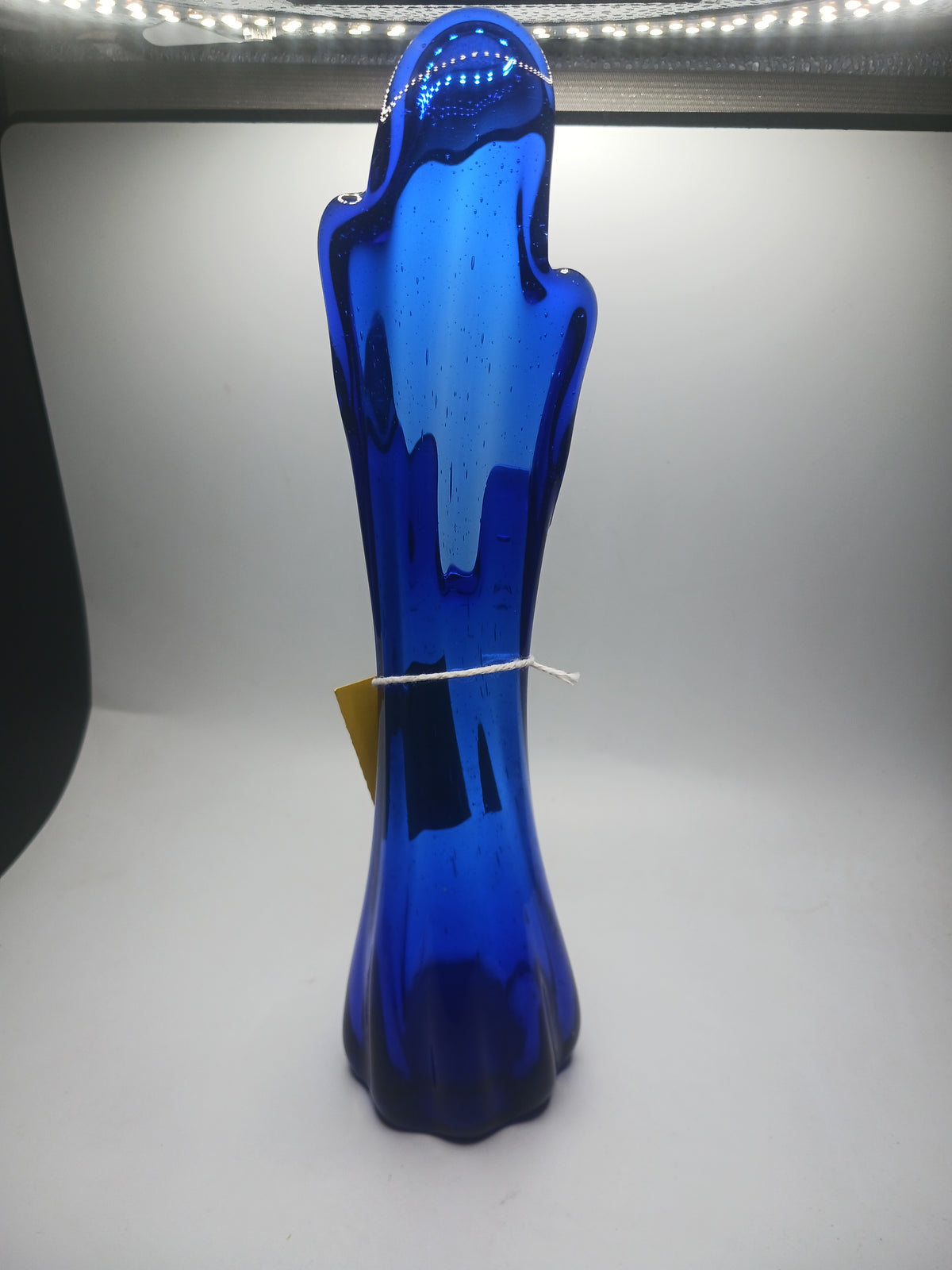 Cobalt Blue 11" 5 Finger Swung Vase