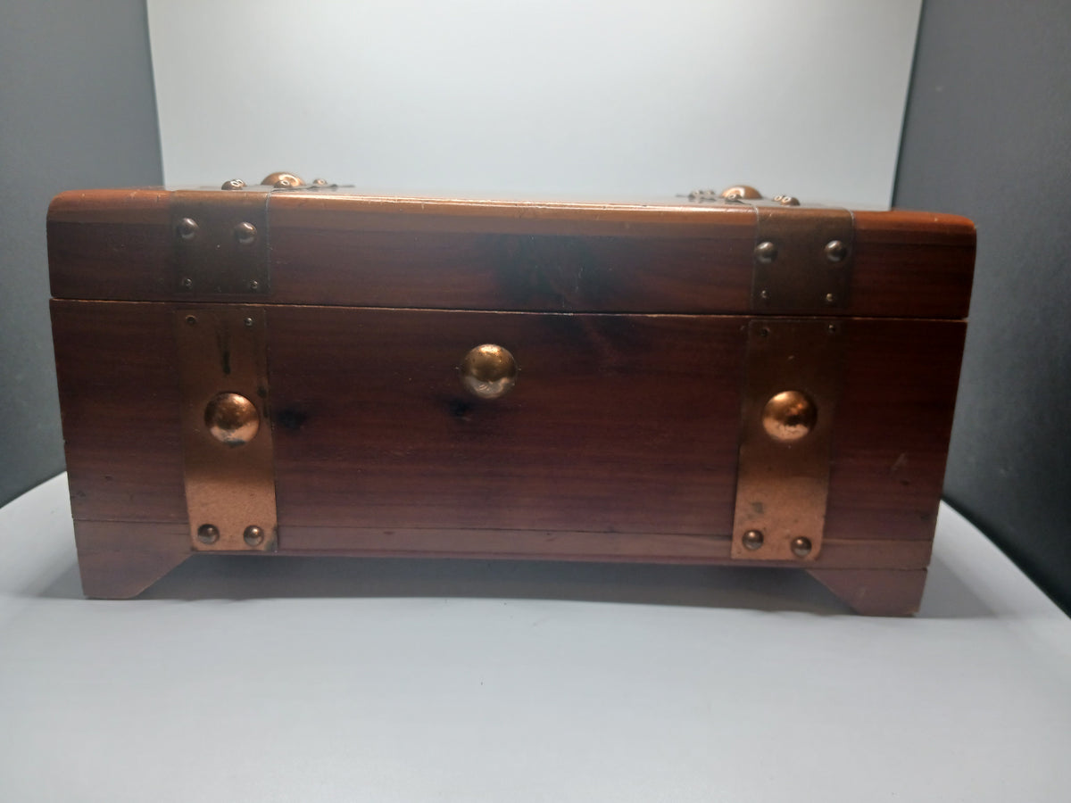 Cedar Box with Copper Bands &