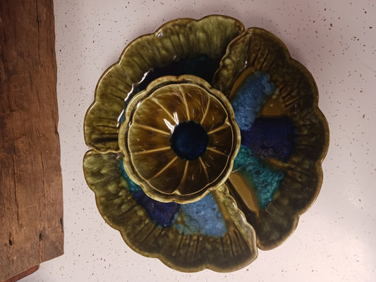 4pc. USA Pottery Relish Dish Set