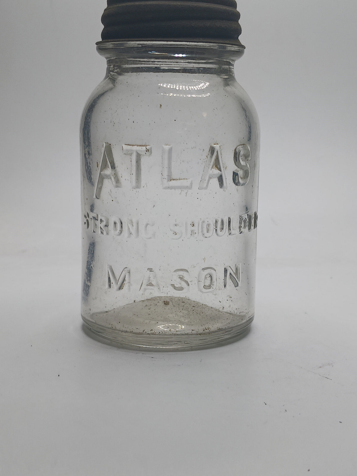 Atlas Mason Jar Glass Coin Bank